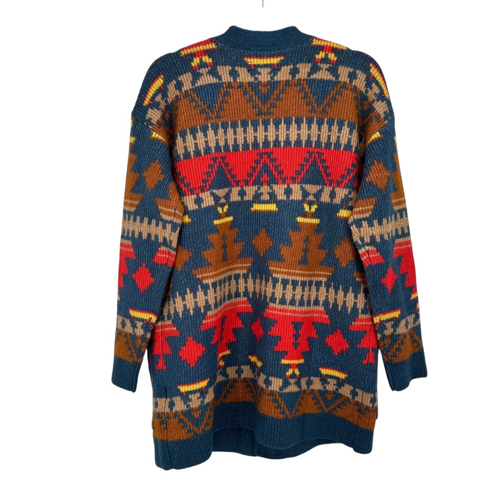 Lucky Brand Southwest Cardigan Sweater Women's M Open Front Boho Western NWT - Picture 5 of 7
